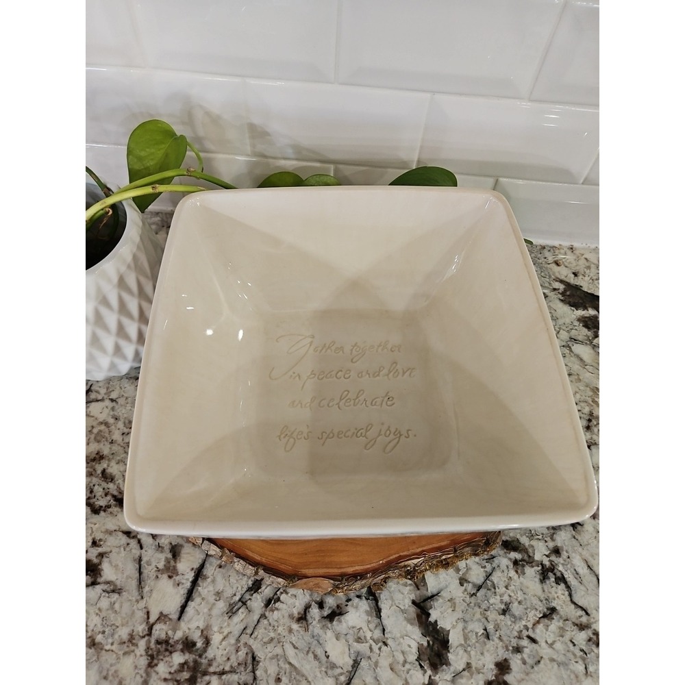 Vintage ‎ Beautiful American Greetings 9.5 X 9.5 Serving Dish